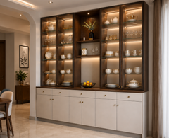 Royal Walnut Dining Display Unit