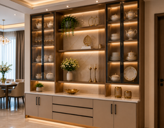 Premium Open Crockery Storage Unit crafted from solid Sheesham wood