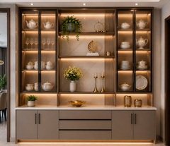 Premium Open Crockery Storage Unit crafted from solid Sheesham wood