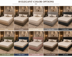 Veloura Royale Premium Upholstered Platform Bed with Contemporary Curved Wingback Headboard and Luxury Soft-Touch Fabric Finish