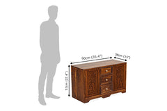 Sheesham Wood Golden Teak Manor Dressing Table