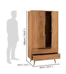 Sheesham Wood The Heritage Oak Wardrobe