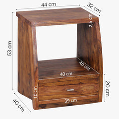 Sheesham Wood EdgeNest BedSideTable