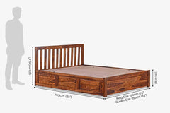 ELM Signature Series | Solid Wood Cube Bed