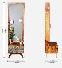 Sheesham Wood The Mod-Zen Vanity Dressing Table