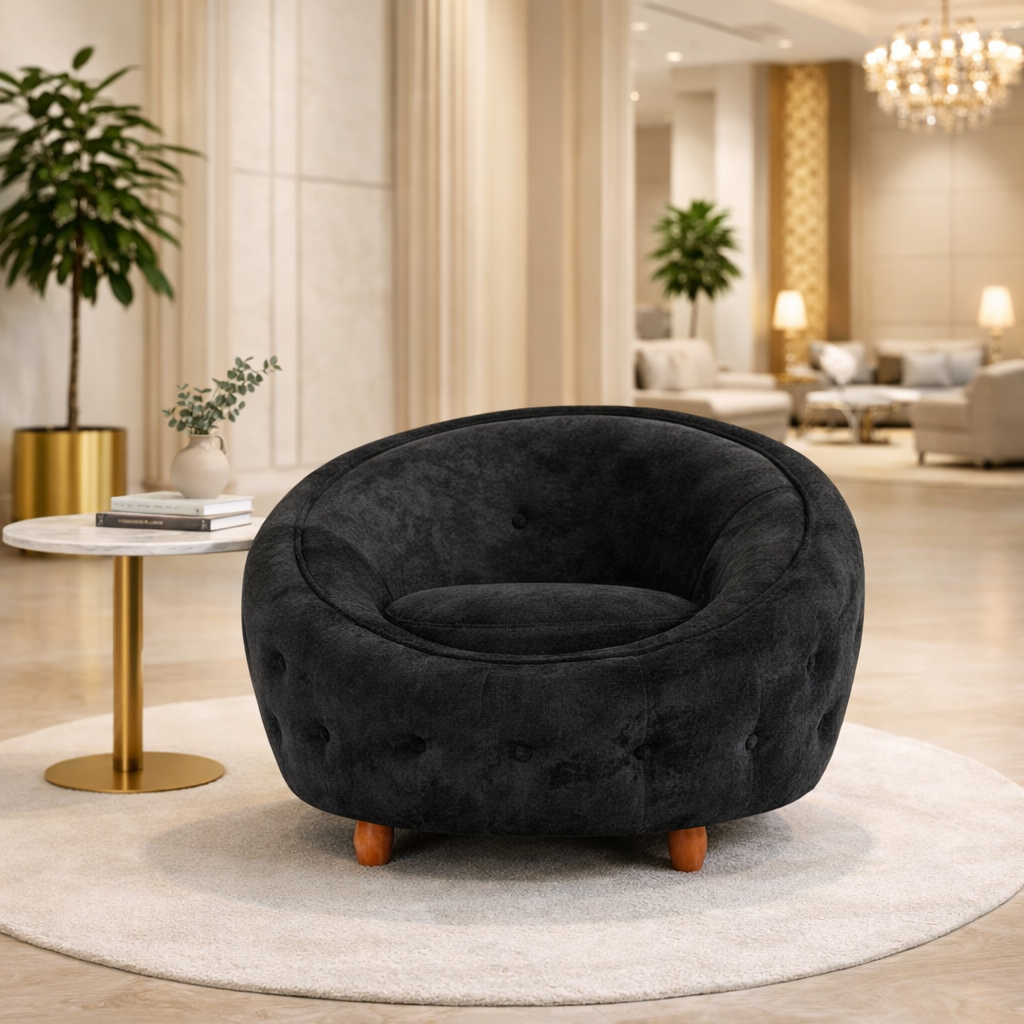 The Clouda Lounge Chair Black