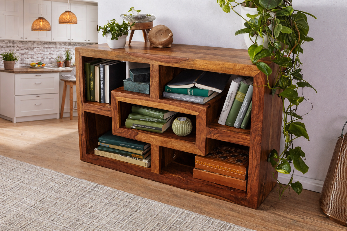 Sheesham Wood Linea Modern Shelf