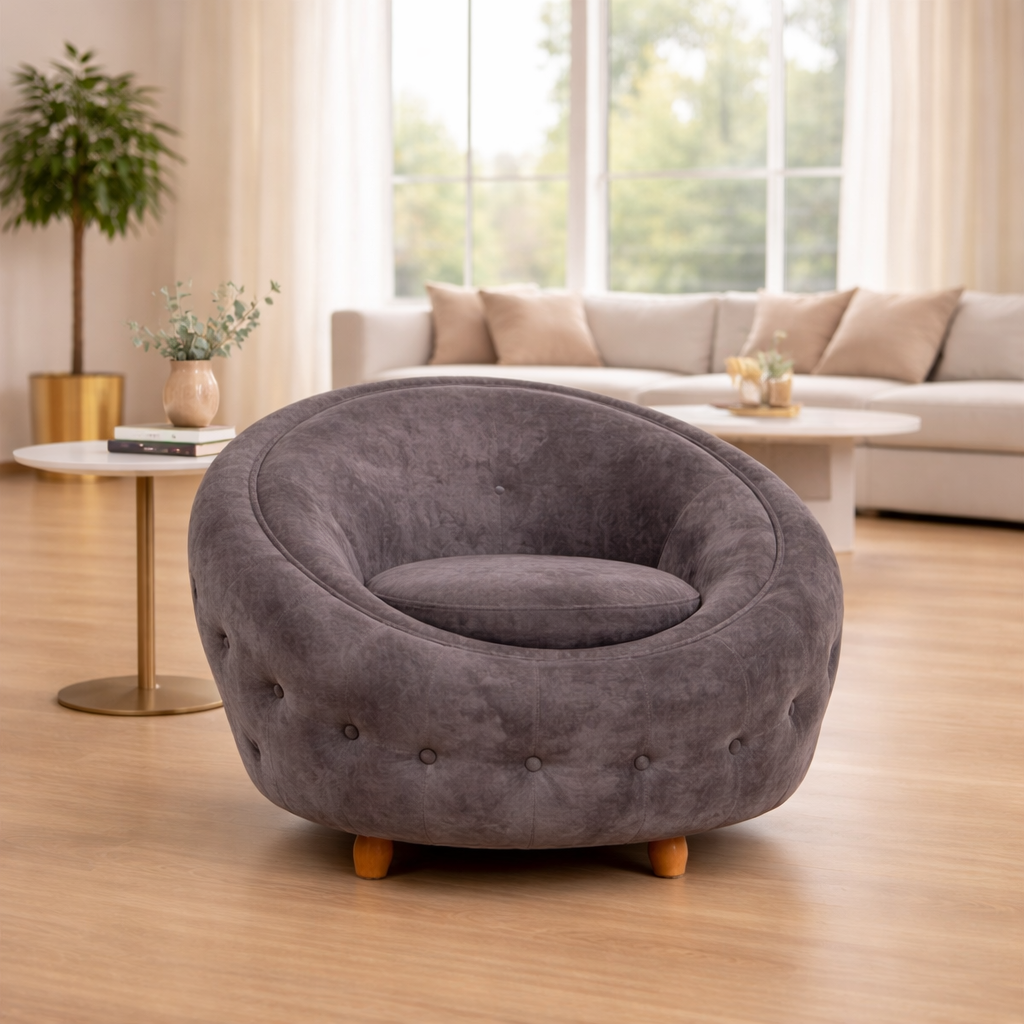 The Clouda Lounge Chair Grey