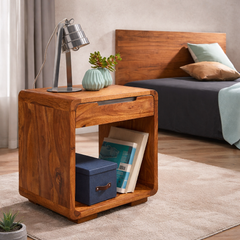 Sheesham Wood Aurelio Bedside Table