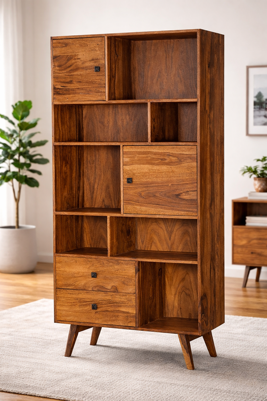 Solid Wood The Crafted Horizon BookShelves