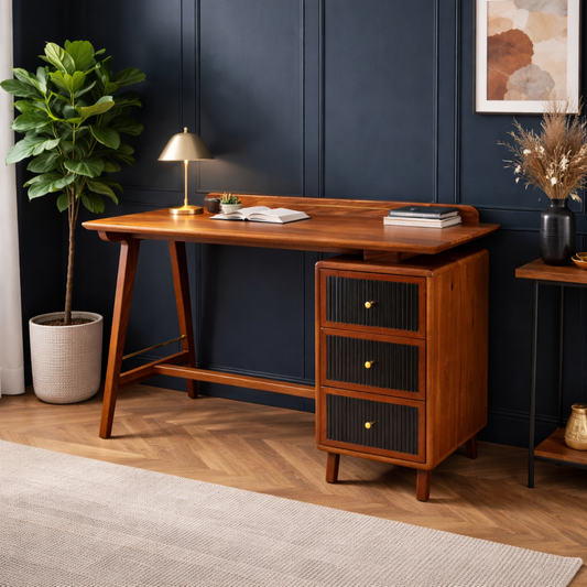 The obsidian Panel Desk
