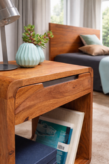 Sheesham Wood Aurelio Bedside Table