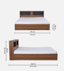 Sheesham Wood The Kosmo Blaze King Size Bed