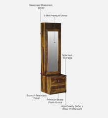 Sheesham Wood Monarch Dressing Tower Dressing Table