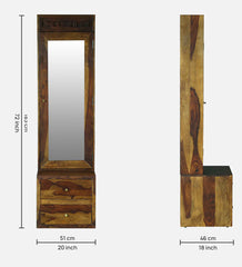 Sheesham Wood Monarch Dressing Tower Dressing Table