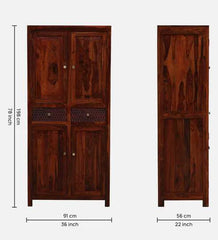 Sheesham Wood Sage & Cedar Wardrobe